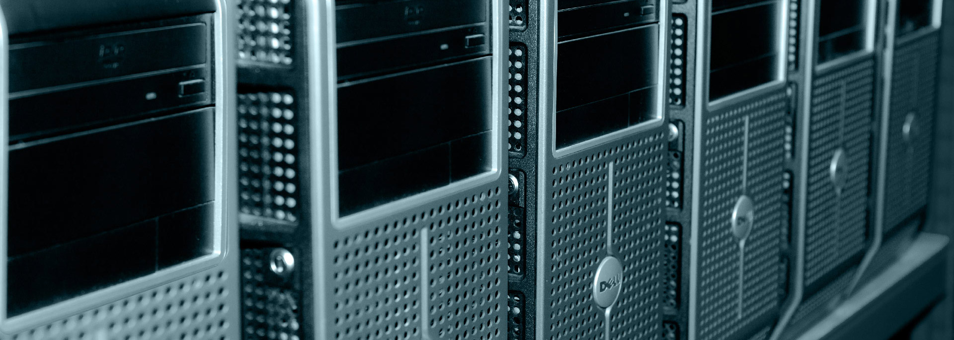 Close up of Desktop and Servers - Banner image